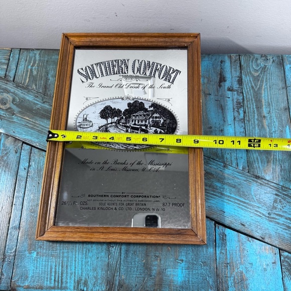 Vintage Southern Comfort Mirror Framed Colour Pub Bar Man Cave Collectable - Picture 7 of 11